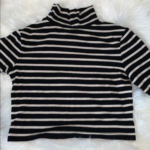 Crop top long sleeve turtleneck